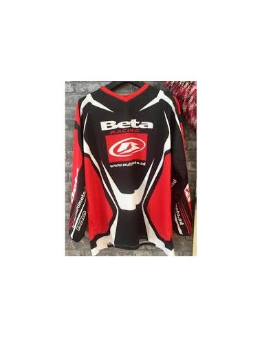 CAMISETA TRIAL PRO BETA (cuello rojo)